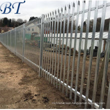 High Security Perimeters Galvanized Palisade Fencing Panel